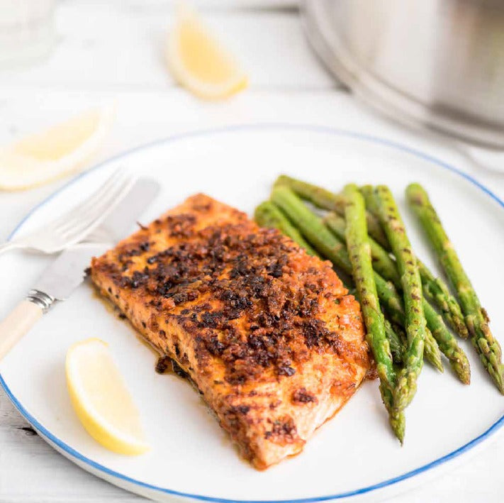 CAJUN LAKS MED GRILLET ASPARGS